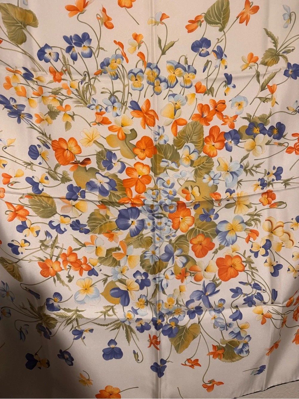 Salvatore Ferragamo Floral Silk Scarf